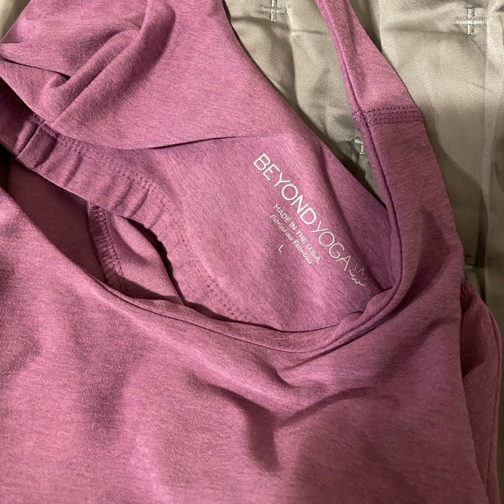 Beyond yoga space dye focus cropped tank top